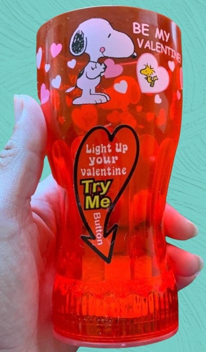 Peanuts Snoopy Valentine’s Light Up Party Cup Peanuts Kidcore Be My Valentine